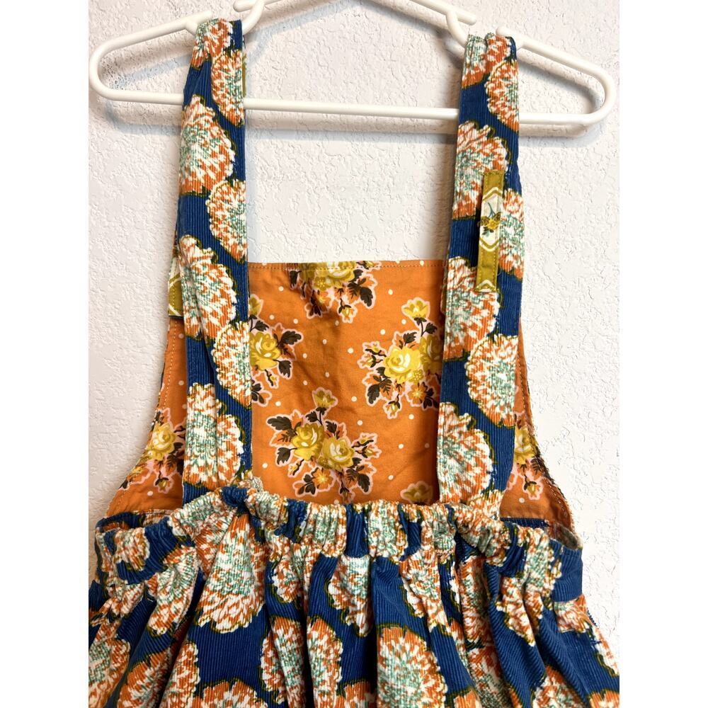 Wildflowers Girls Floral Corduroy Pinafore Jumper Dress Size 6 - Picture 6 of 9